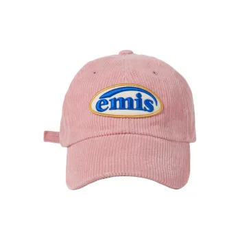 Emis Corduroy Cotton Baseball Caps Women's Pink