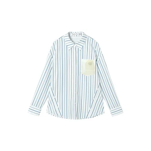 DIALOGUE Shirts Women's Blue/White Stripe