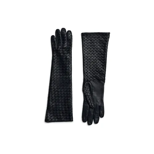 Bottega Veneta Knit Gloves Women's Dark Blue