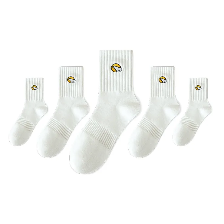 LUOLIAN Mid Calf Socks Unisex 5 Pack-5