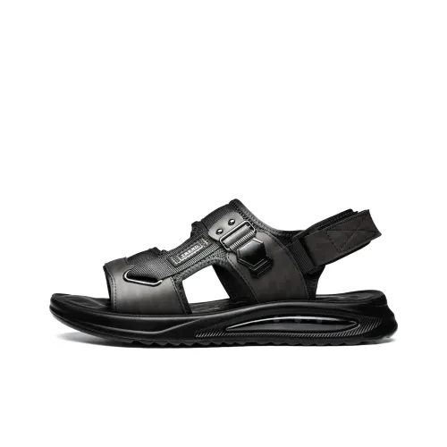 FAPAI Beach Sandals Men Khaki/Black