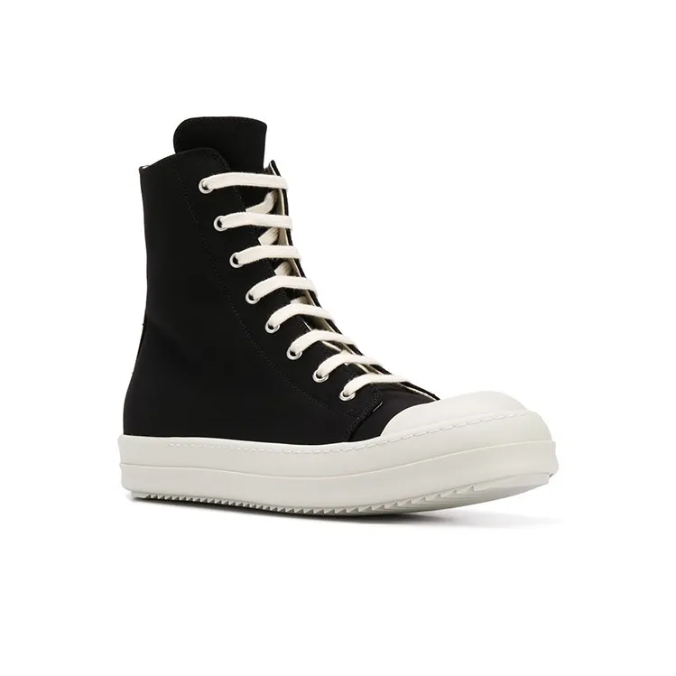 Rick Owens DRKSHDW High Top Stylish Skateboarding Shoes Men's Black-2