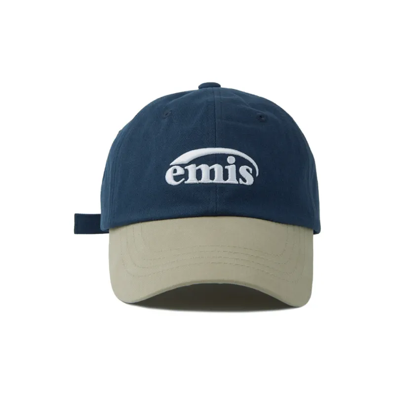 Emis Cotton Baseball Caps Unisex Beige/Blue-0