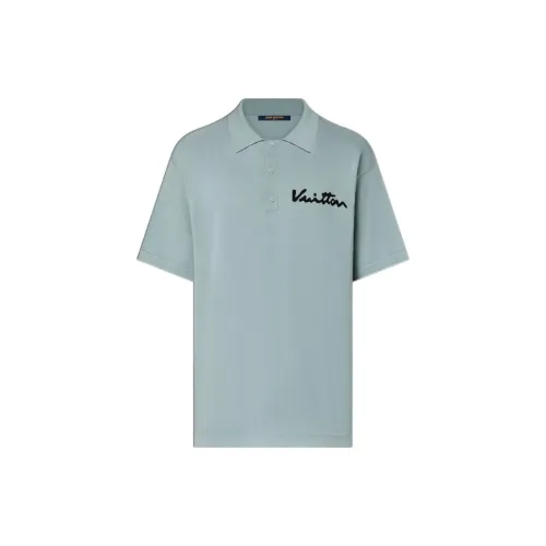 LOUIS VUITTON Polo Shirts Men Blue/Green