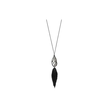 TIFFANY & CO. Silk Crystal Necklaces Unisex Black