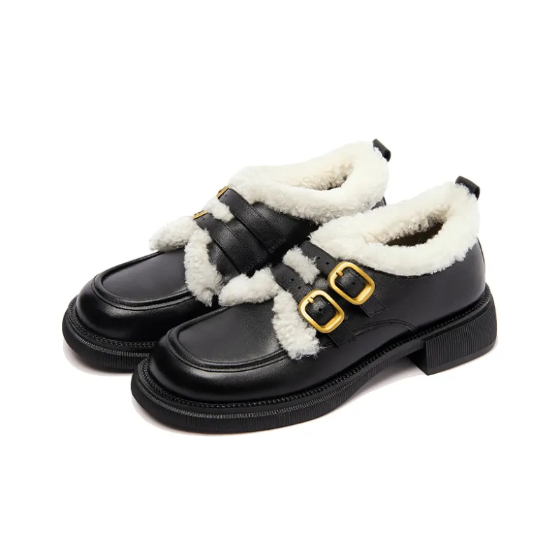 Lily Wei Loafers 3.5cm Women's Black-3