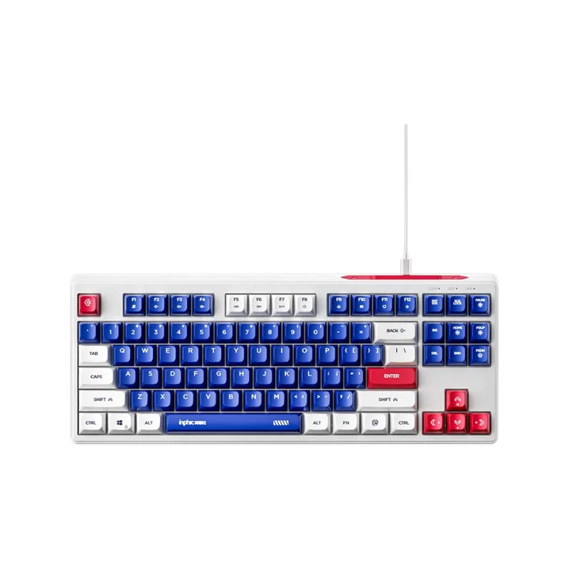 Inphic K902 Mecha Style Wired Keyboard Quiet Dazzling Color Lighting Laptop-6