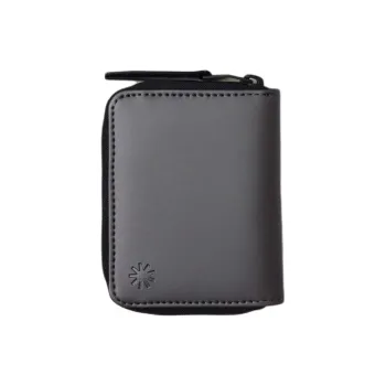 Rains Polyester Wallet Mini Unisex Shiny Black