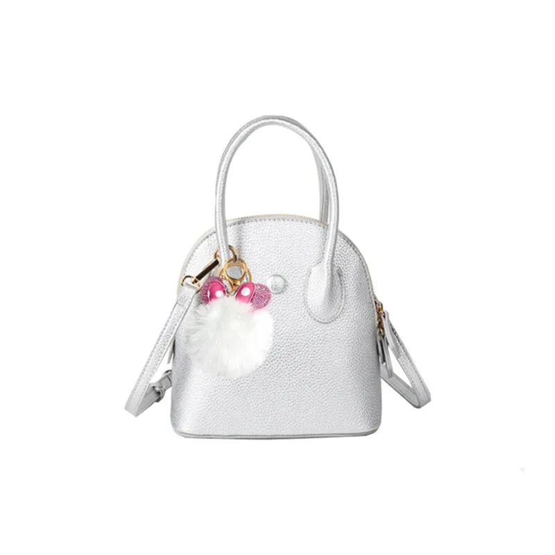 Hahhhsis PU Leather One Shoulder Handbags Women's Pink/Baby Blue/Silver/Khaki/Black-9