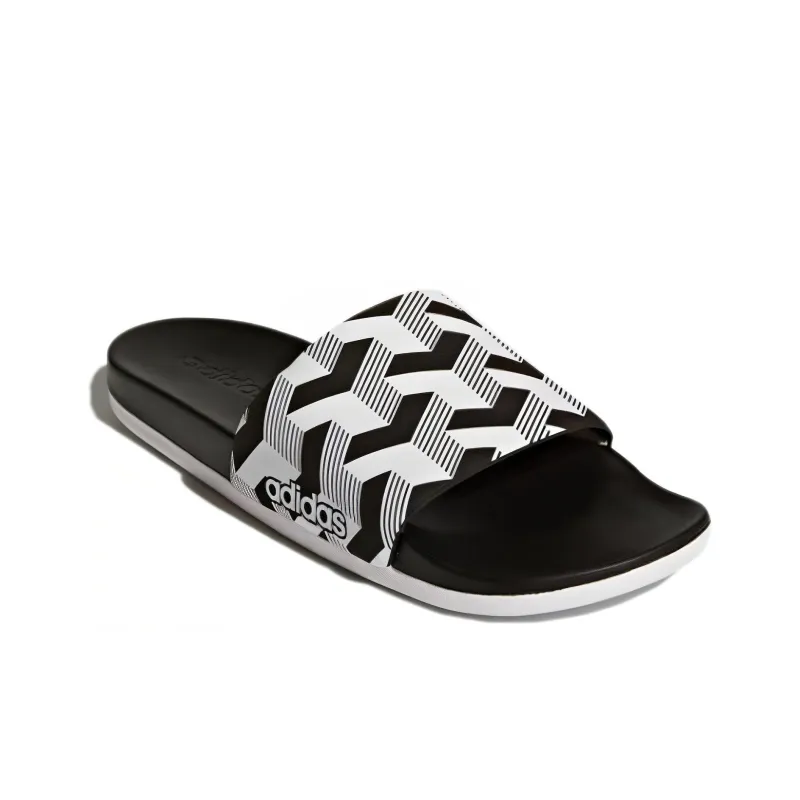 Adidas Adilette Cf+ Link Slippers 'Black White'-2