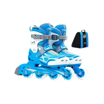Michael Inline Skates Large Capacity Roller Skating Bag Kids' Size Adjustable Blue