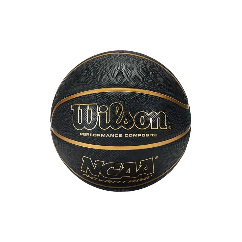 Wilson NCAA Rubber Basketball Black Gold Size 7 Training Unisex-1