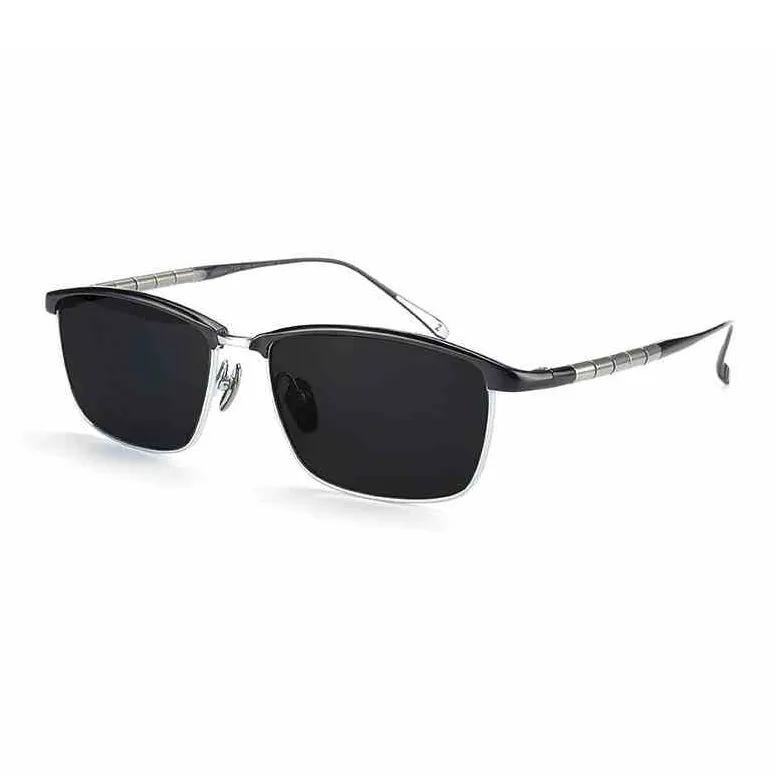 MORTON MUNCH Titanium Alloy Square Sunglasses Men's-0