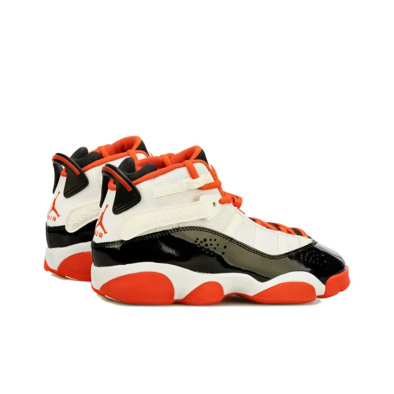 Jordan 6 Rings White Black Team Orange GS-3
