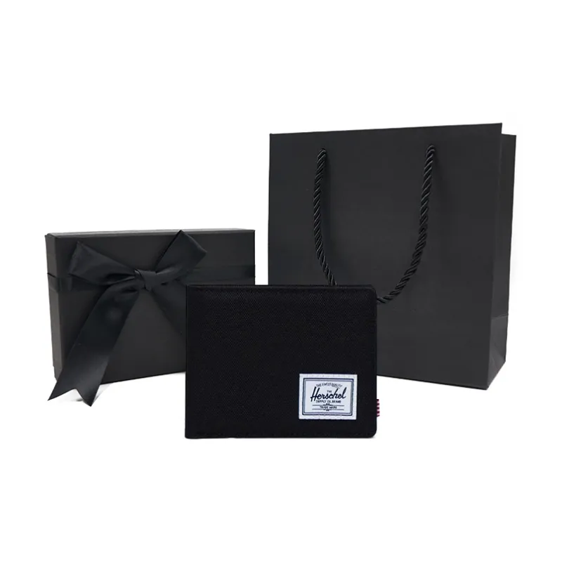 Herschel Polyester Wallets Card Holders Regular Unisex Black Navy Blue-2