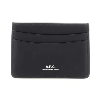 A.P.C André Logo Embossed Cardholder