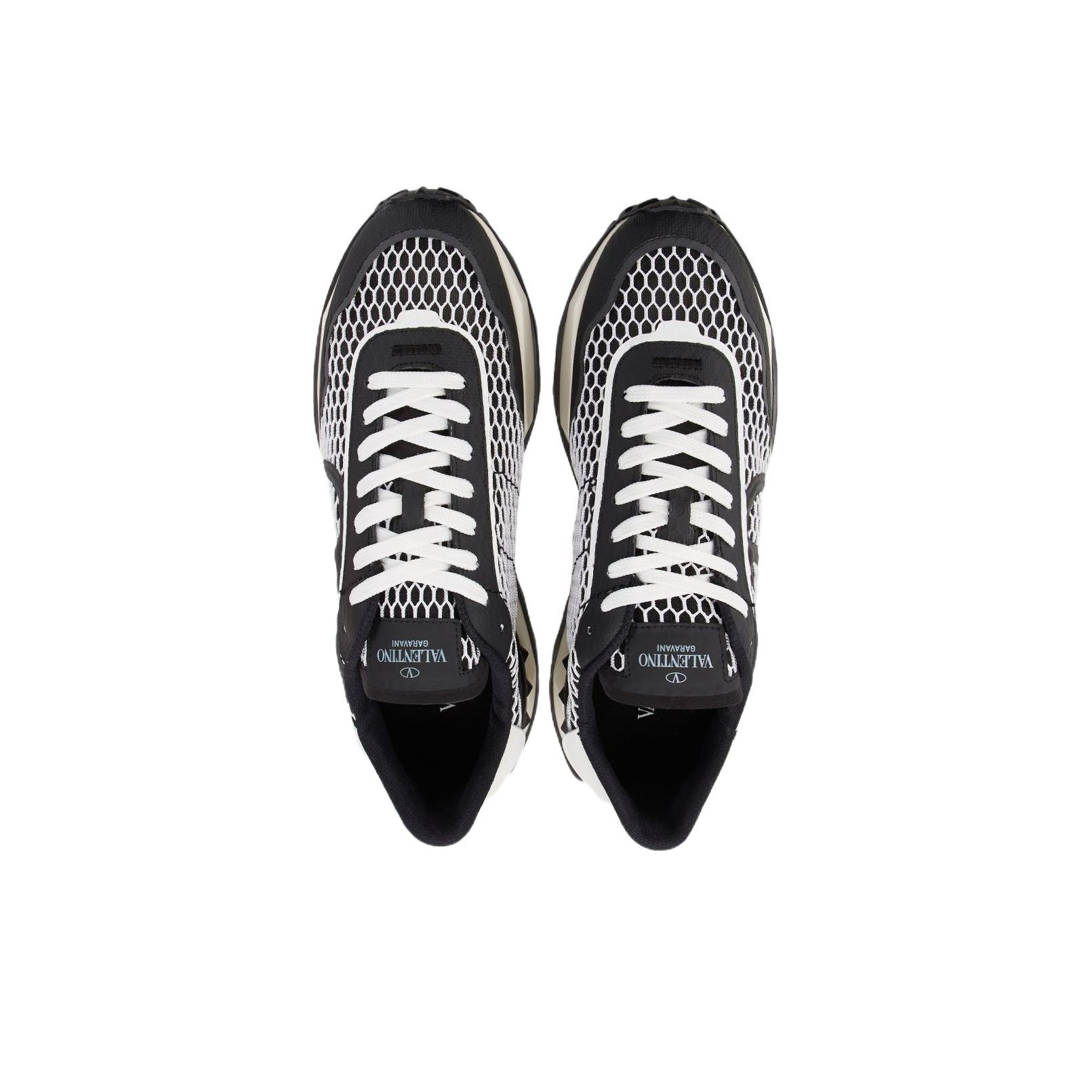 国内発送☆VALENTINO☆SNEAKER/BLACK Valentino Garavani Black leather Royco sneakers | TheDoubleF
