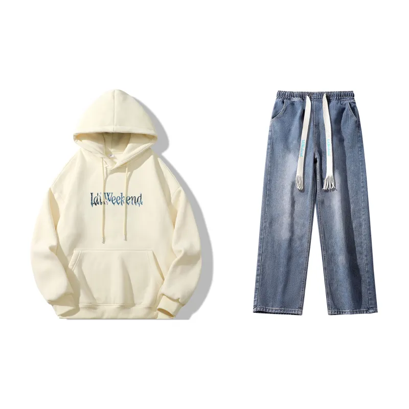 LA'T.WEEKEND Sweatshirt Set Unisex-29