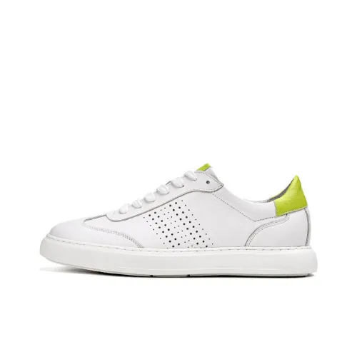 NAUTICA Skateboard Shoes Men Low-Top White/Green