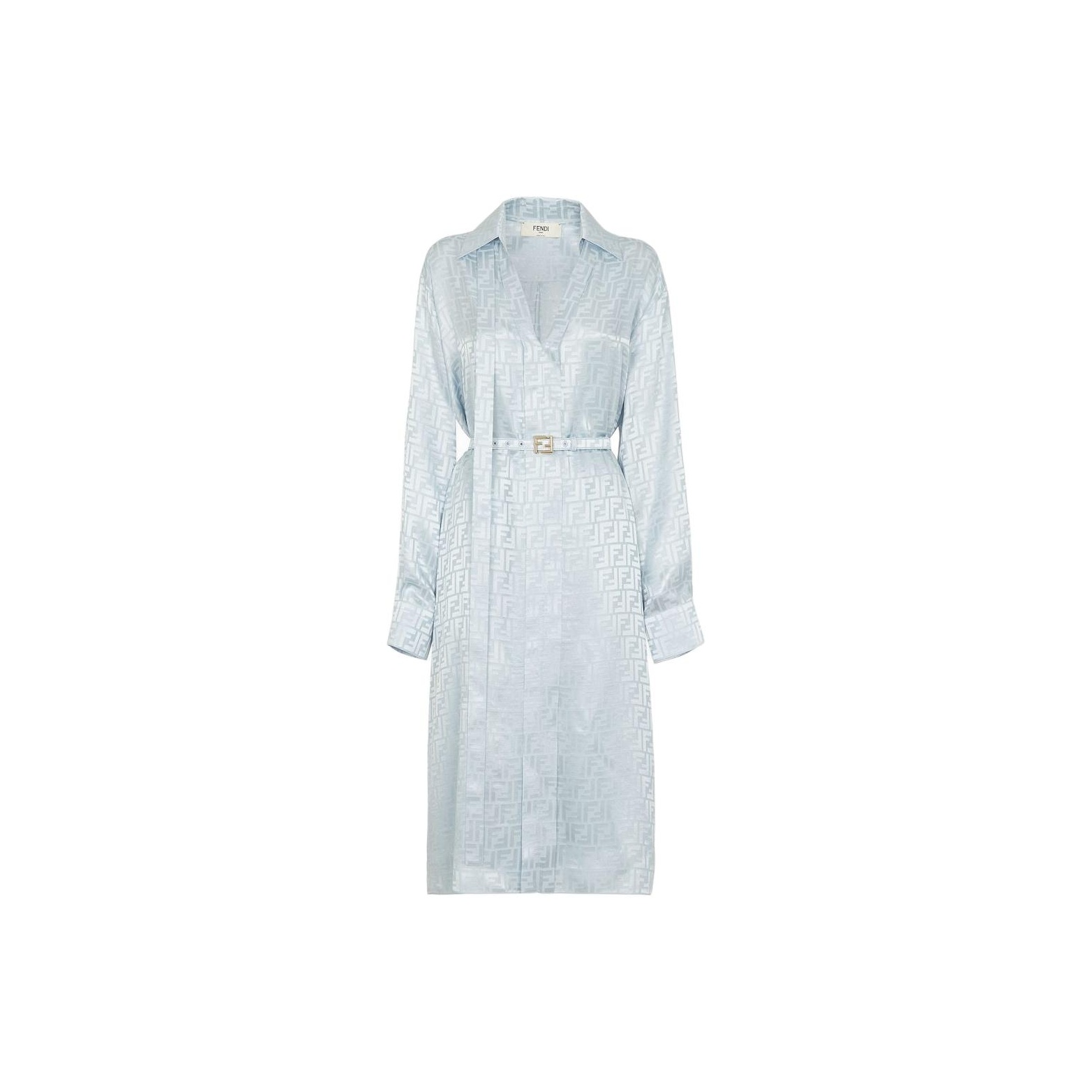 ワンピース FENDI PALE BLUE SILK DRESS fendi_0b28d51e-315e-425a-b1a1-