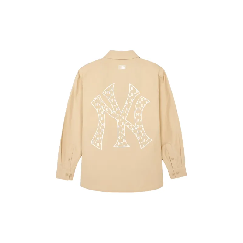 MLB SS24 New York Yankees Shirt Unisex Apricot-1