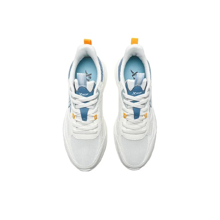 XTEP Running Shoes Men Low Top Sail White/Vintage Blue/Dusk Dusty Blue-4