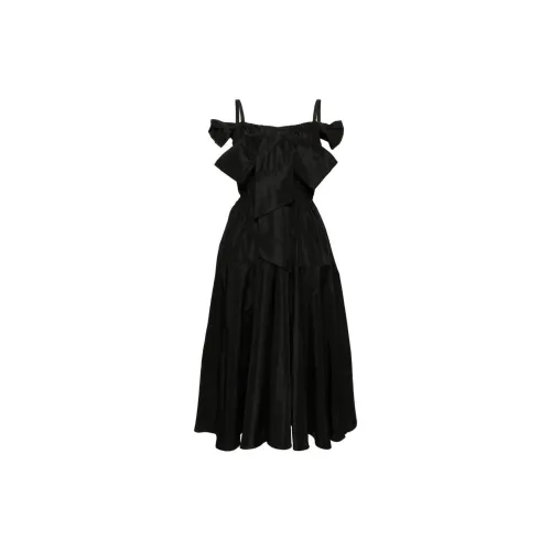 Patou Bow-detail Cocktail Midi Dress