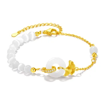 North Cain Colored Glaze Jade Bracelets Unisex