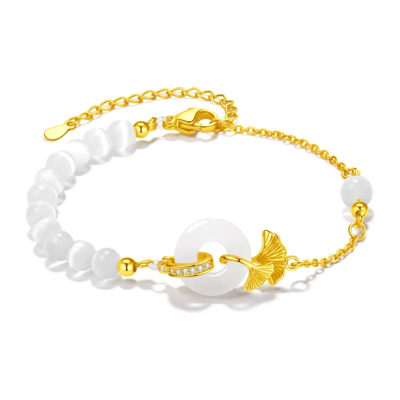 North Cain Colored Glaze Jade Bracelets Unisex-0