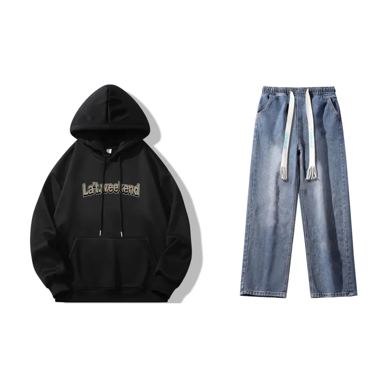 LA'T.WEEKEND Sweatshirt Set Unisex-27