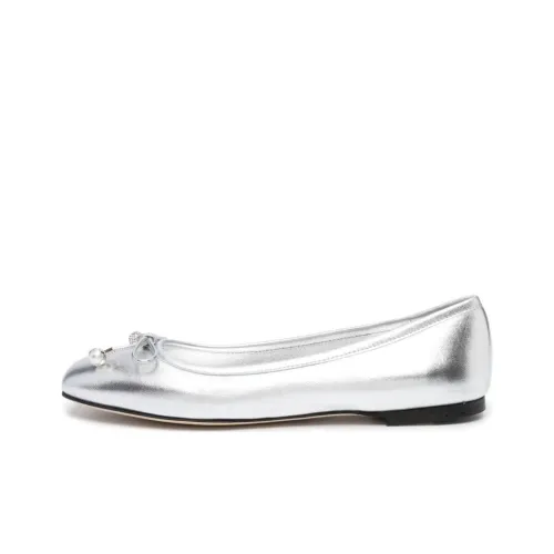 Jimmy Choo Elme Metallic Ballerina tees shoes