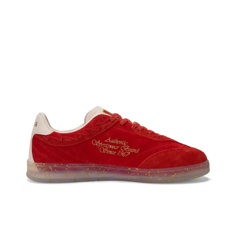 Kappa Tifo Anti Slip Wear Resistant Low Top Skateboard Shoes Unisex China Red/Birch White-2