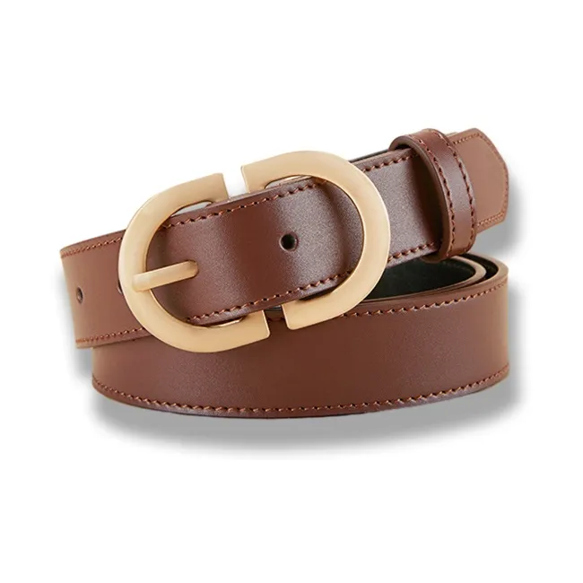 NIUMJ Belt, Suit Trouser Casual Pants With Extended Length, Pin Buckle Leather Belts Women's 2.8cm-2