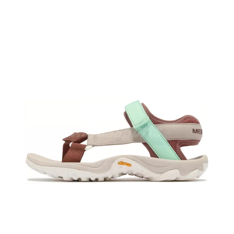 MERRELL Kahuna Web Burlwood Beach Sandals Women's Brown Green-0