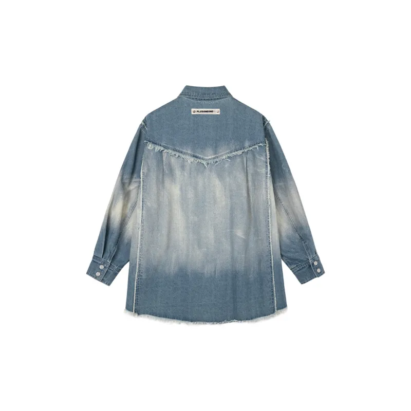 PLUSONEONE+ Denim Jacket Women's Denim Blue-1
