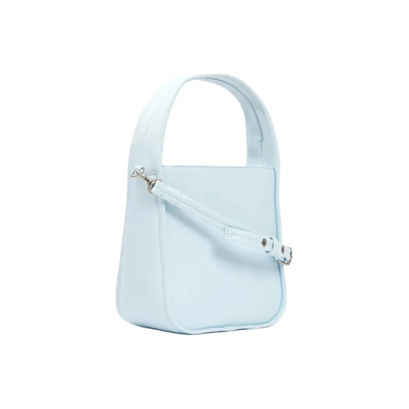 CALVIN KLEIN Artificial Leather Bucket Bags Shoulder Bag Crossbody Bag Handbag Women's Blue-1
