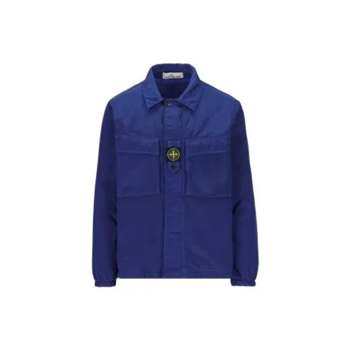 STONE ISLAND Jackets Men Blue Purple