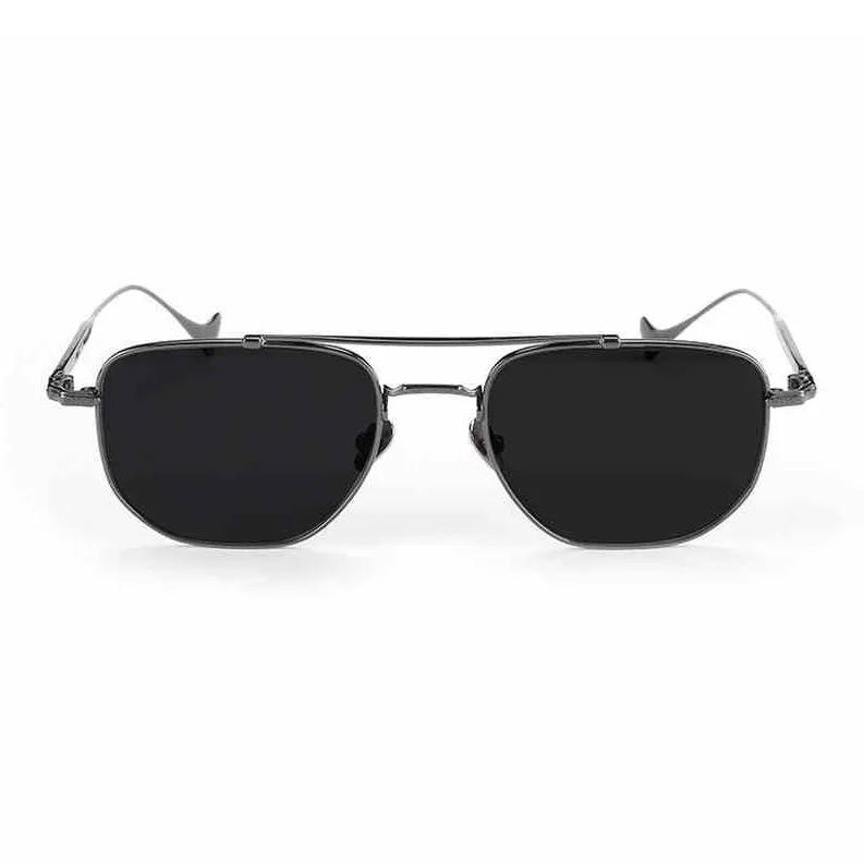 MORTON MUNCH Titanium Aviator Sunglasses Men's-1