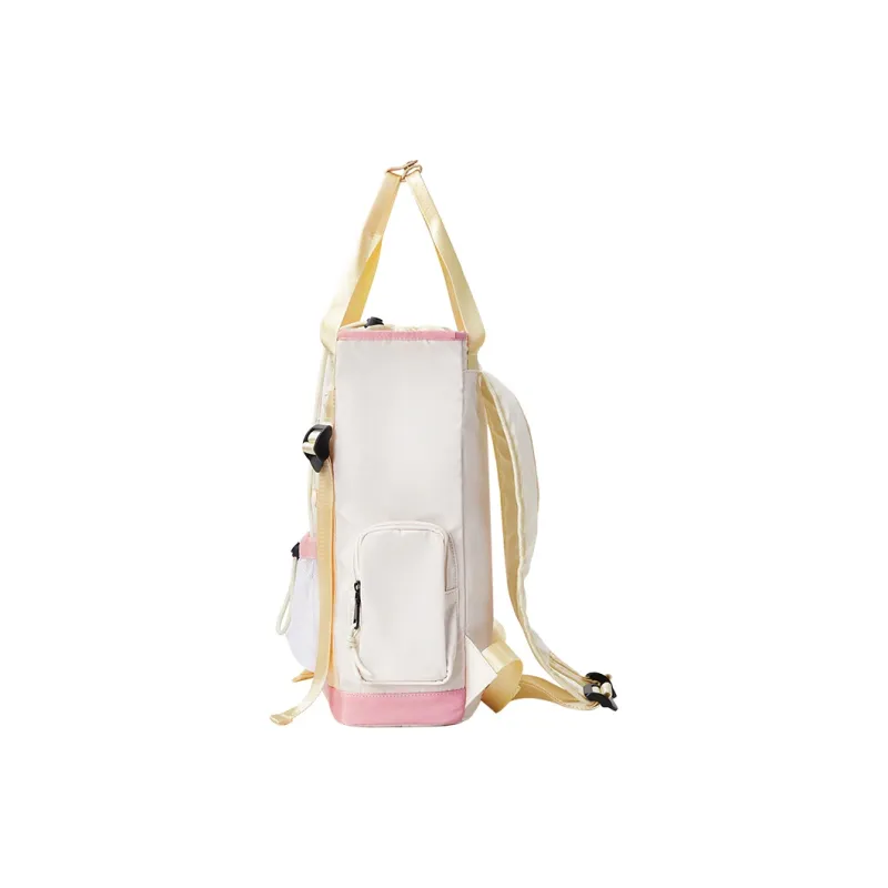 Miffy Oxford Backpack Regular Women's White/Pink/White/Coffee-2