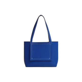 HERMES Cabasellier Taurillon Clemence Calfskin Tote Bag Shopping Bag Shoulder Bag Handbag Women's Blue