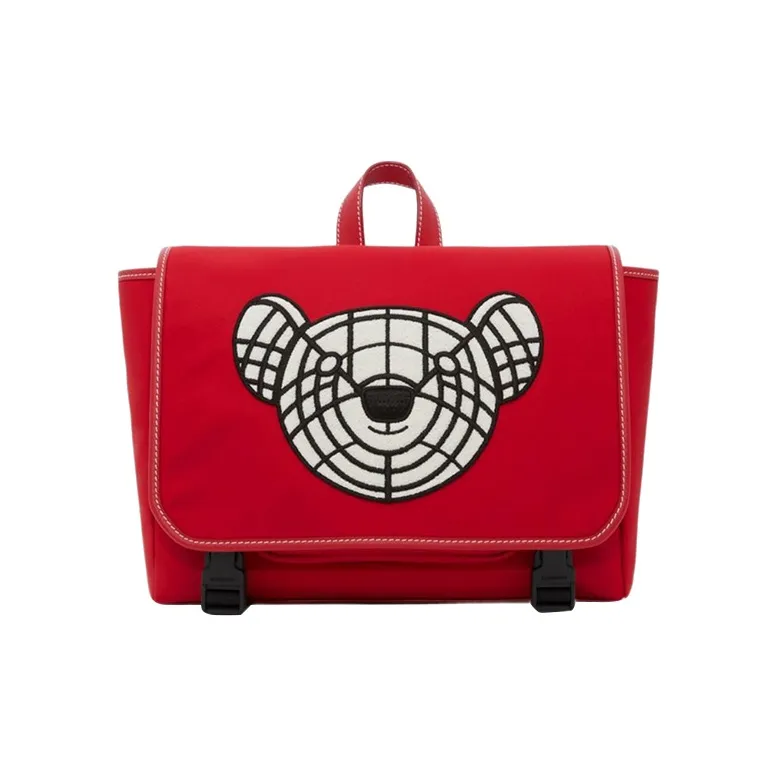Burberry Leather Decoration Backpack Kids' Red-0