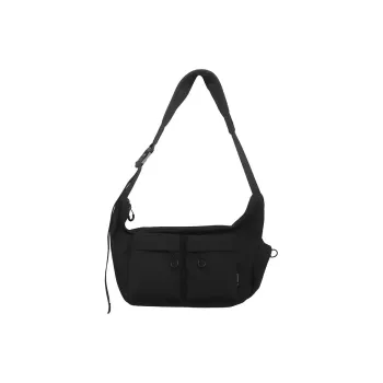 NOMK Nylon Travel Bag Shoulder Bag Crossbody Bag Medium Size Unisex Black/White/Green/Khaki/Brown