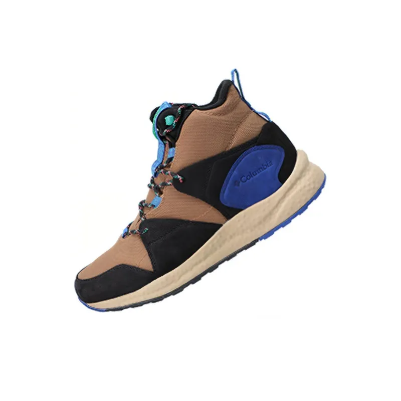 Columbia Anti Slip Wear Resistant High Top Outdoor Shoes Men's Brown Black-1