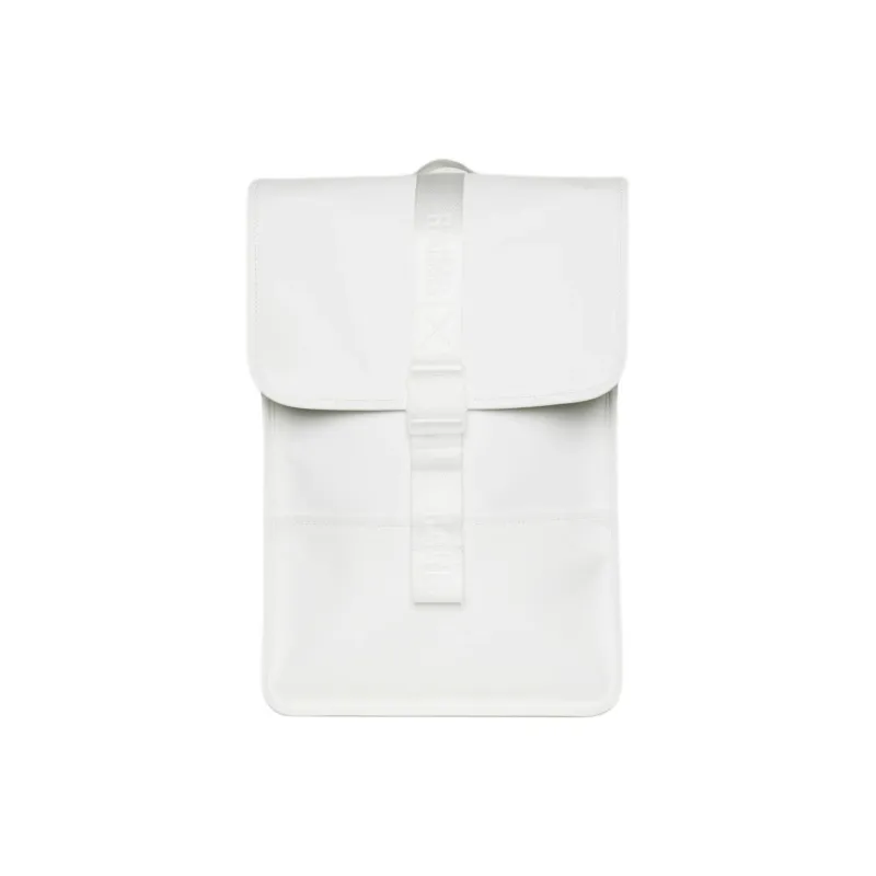 Rains Polyester Backpack Mini Unisex White-0
