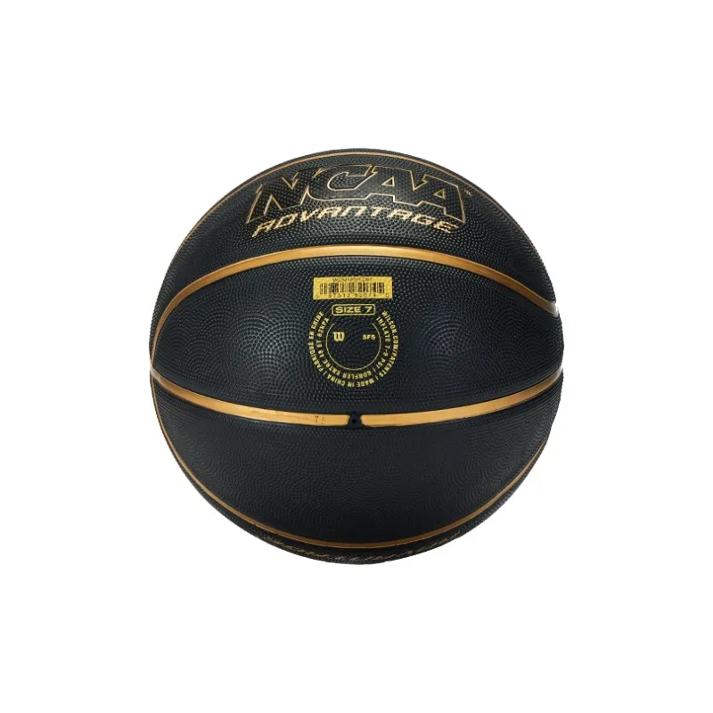 Wilson NCAA Rubber Basketball Black Gold Size 7 Training Unisex-4
