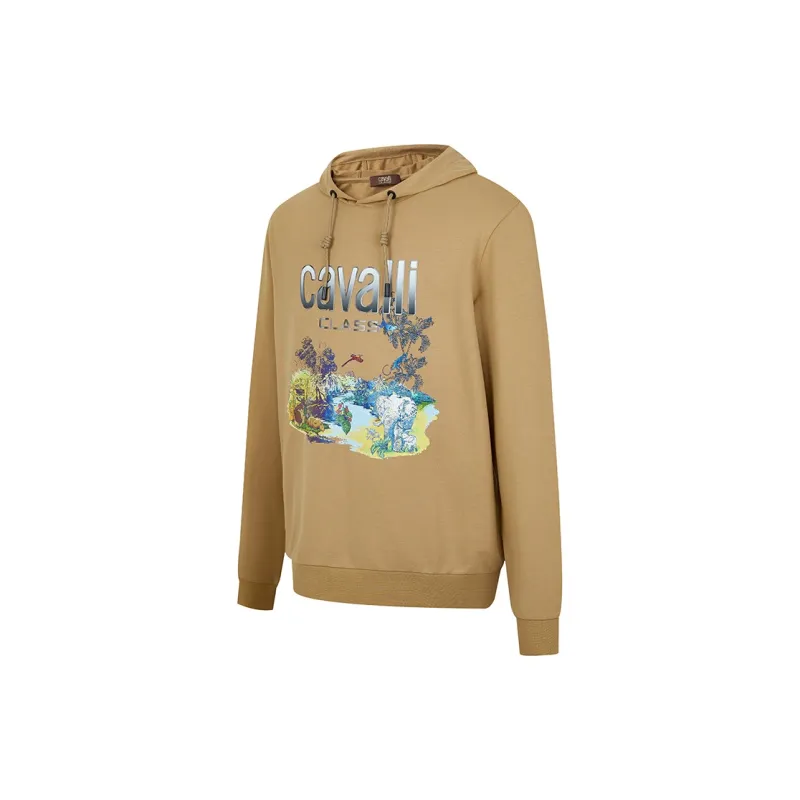 Cavalli Class Sweatshirt Men's Camel-1