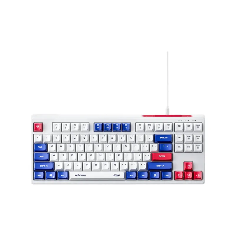 Inphic K902 Mecha Style Wired Keyboard Quiet Dazzling Color Lighting Laptop-0