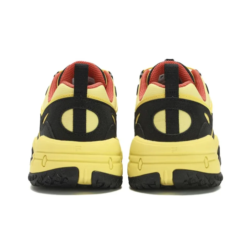 FILA FUSION KRIPTONITE Chunky Sneakers Women's Low Top Yellow/Black/Red-2