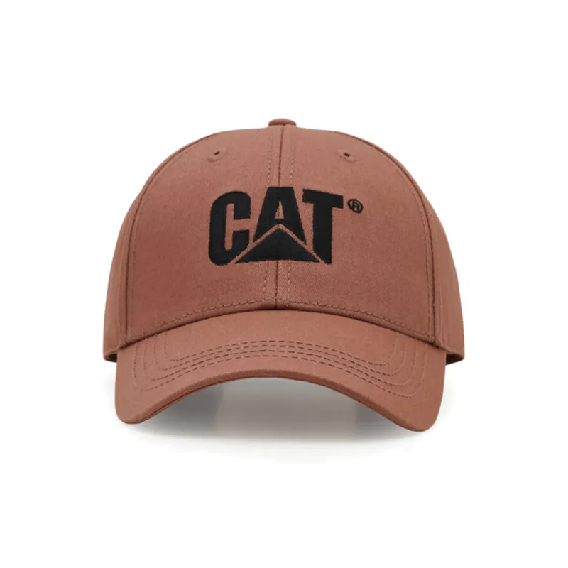CAT Cotton Baseball Caps Unisex Brown-1
