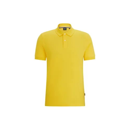 HUGO BOSS Polo Shirts Men Yellow